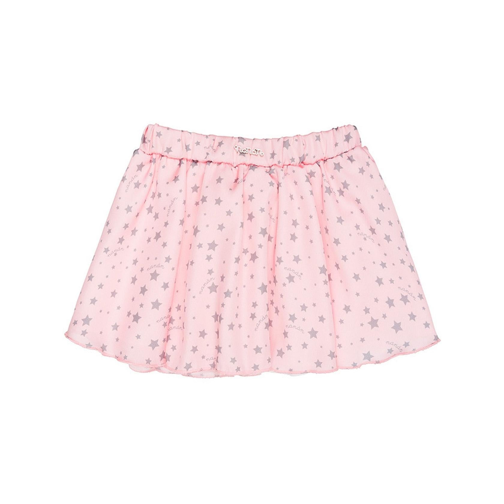 Jupe À Imprimé Étoiles Rose