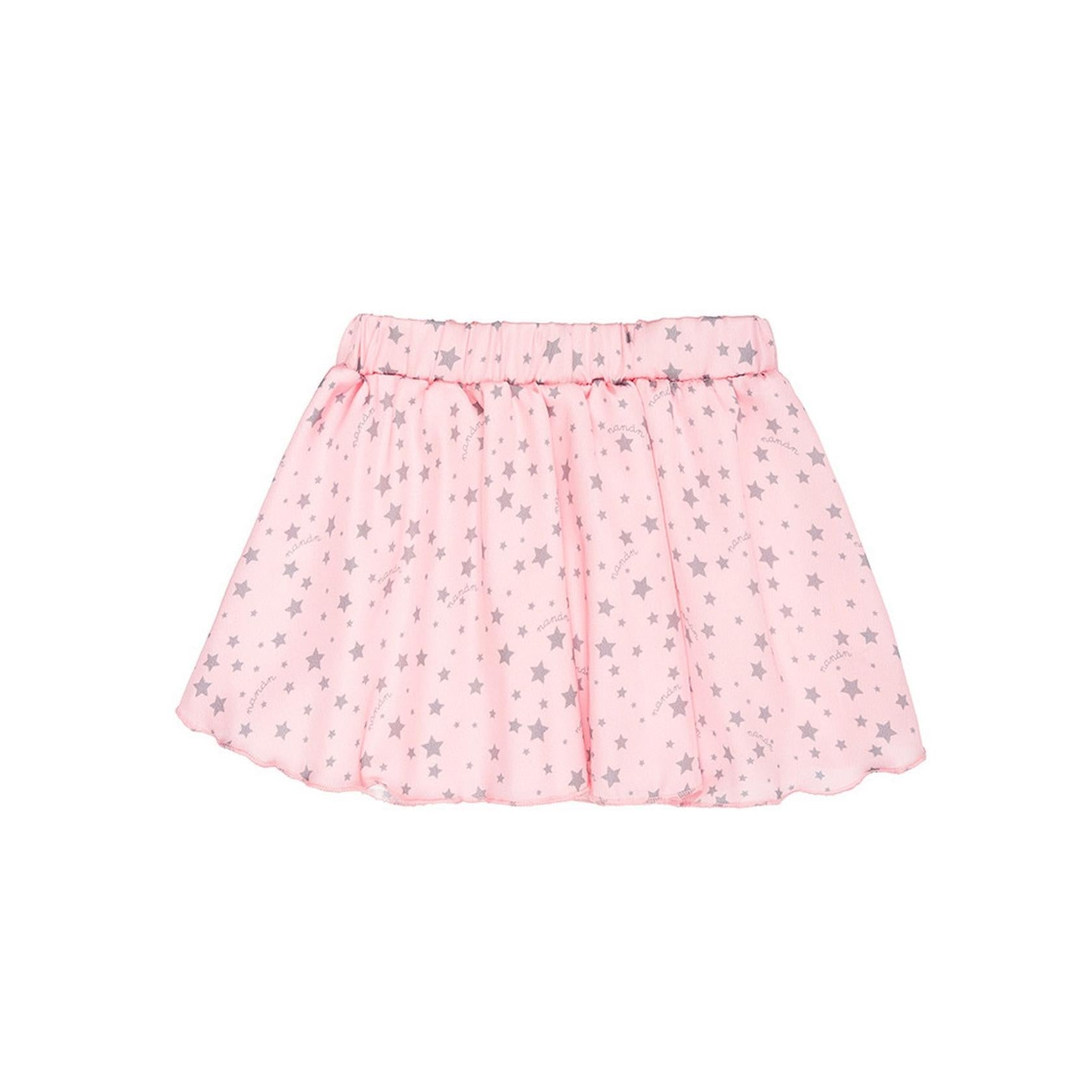 Jupe À Imprimé Étoiles Rose
