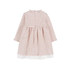 Robe Rayée À Étoile Rose