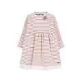 Robe Rayée À Étoile Rose