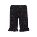 Pantalon En Velours Noir À Pois