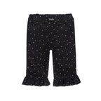 Pantalon En Velours Noir À Pois