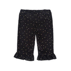 Pantalon En Velours Noir À Pois