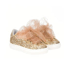 Baskets À Paillettes Dorées