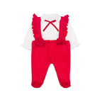 Salopette Rouge Avec Chemise