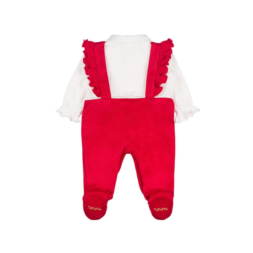 Salopette Rouge Avec Chemise