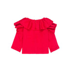 Chemise Rouge À Volants