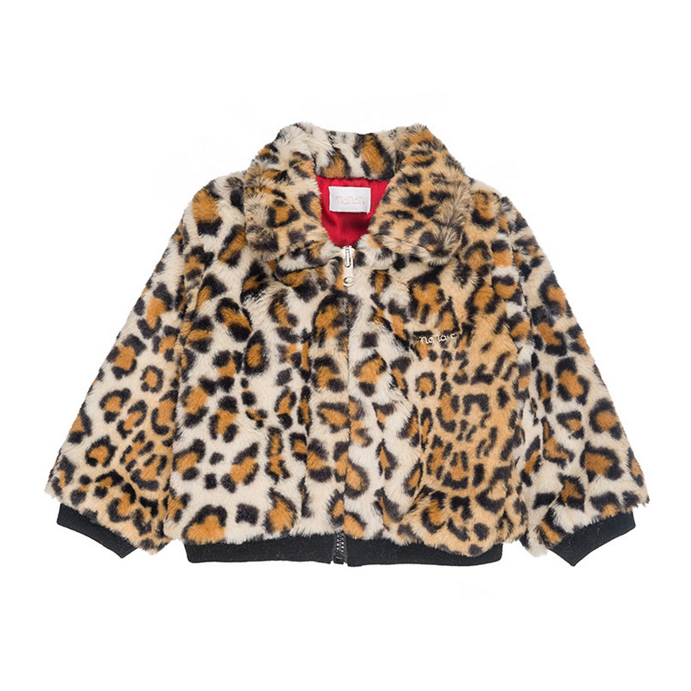 Bomber En Fourrure À Imprimé Animalier