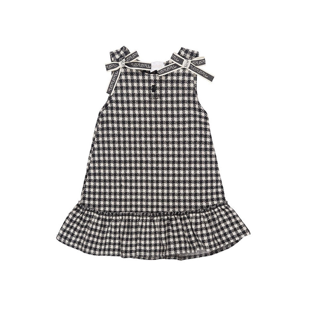 Robe Sans Manches À Carreaux Noirs