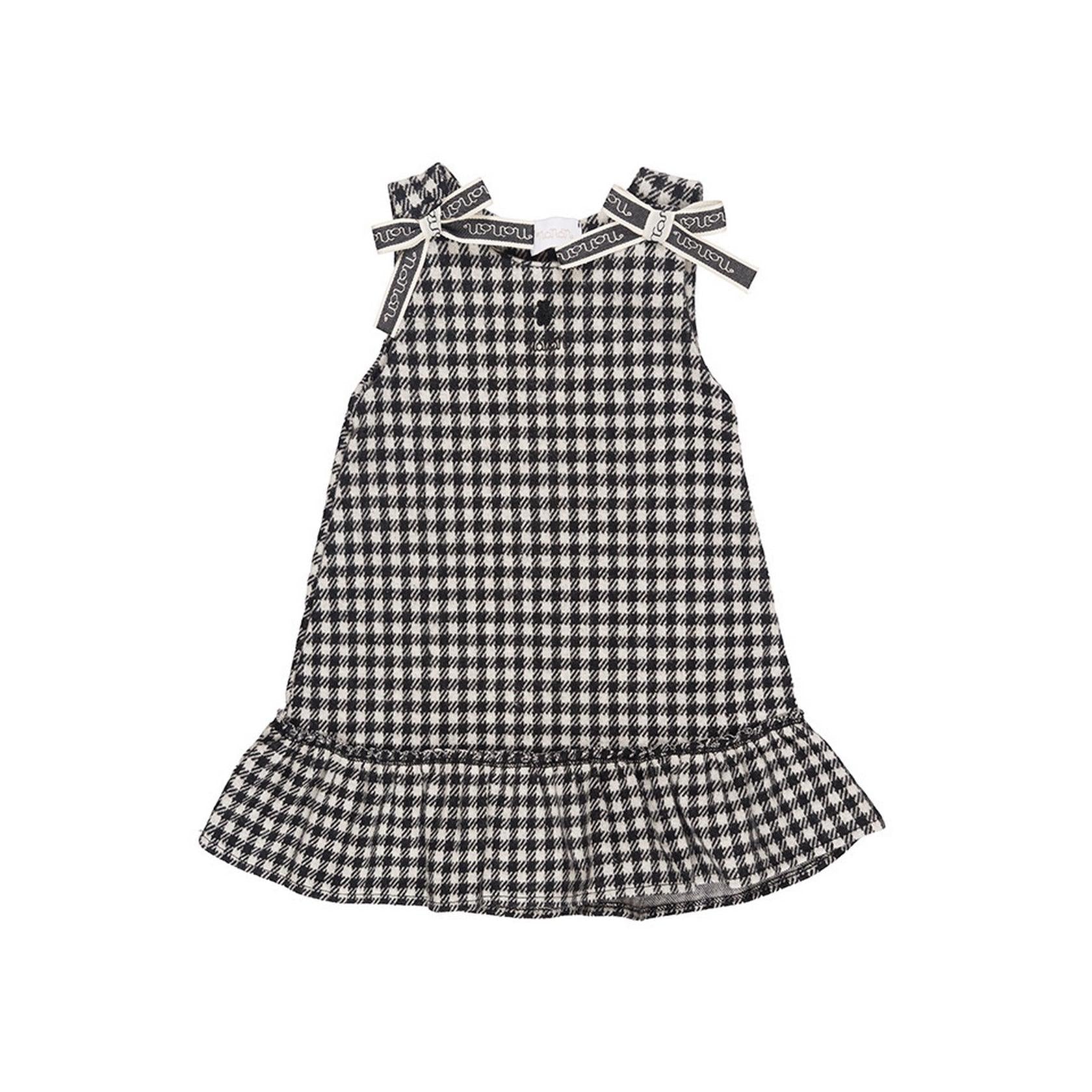 Robe Sans Manches À Carreaux Noirs