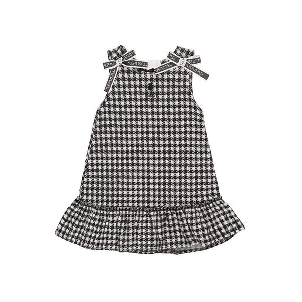 Robe Sans Manches À Carreaux Noirs