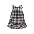 Robe Sans Manches À Carreaux Noirs