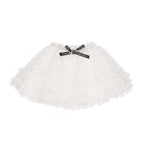 Jupe En Tulle À Pois Crème