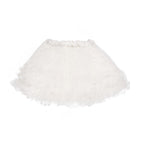 Jupe En Tulle À Pois Crème