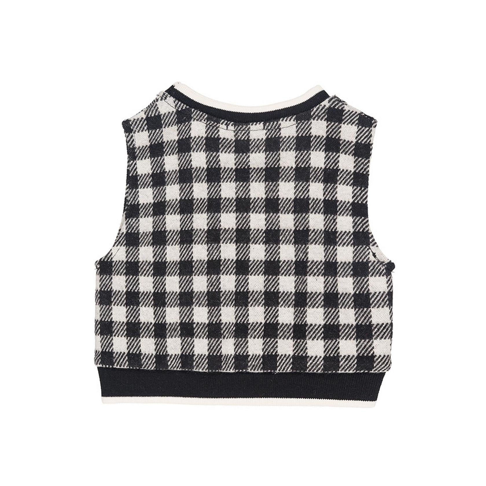 Pantalon À Carreaux Noirs