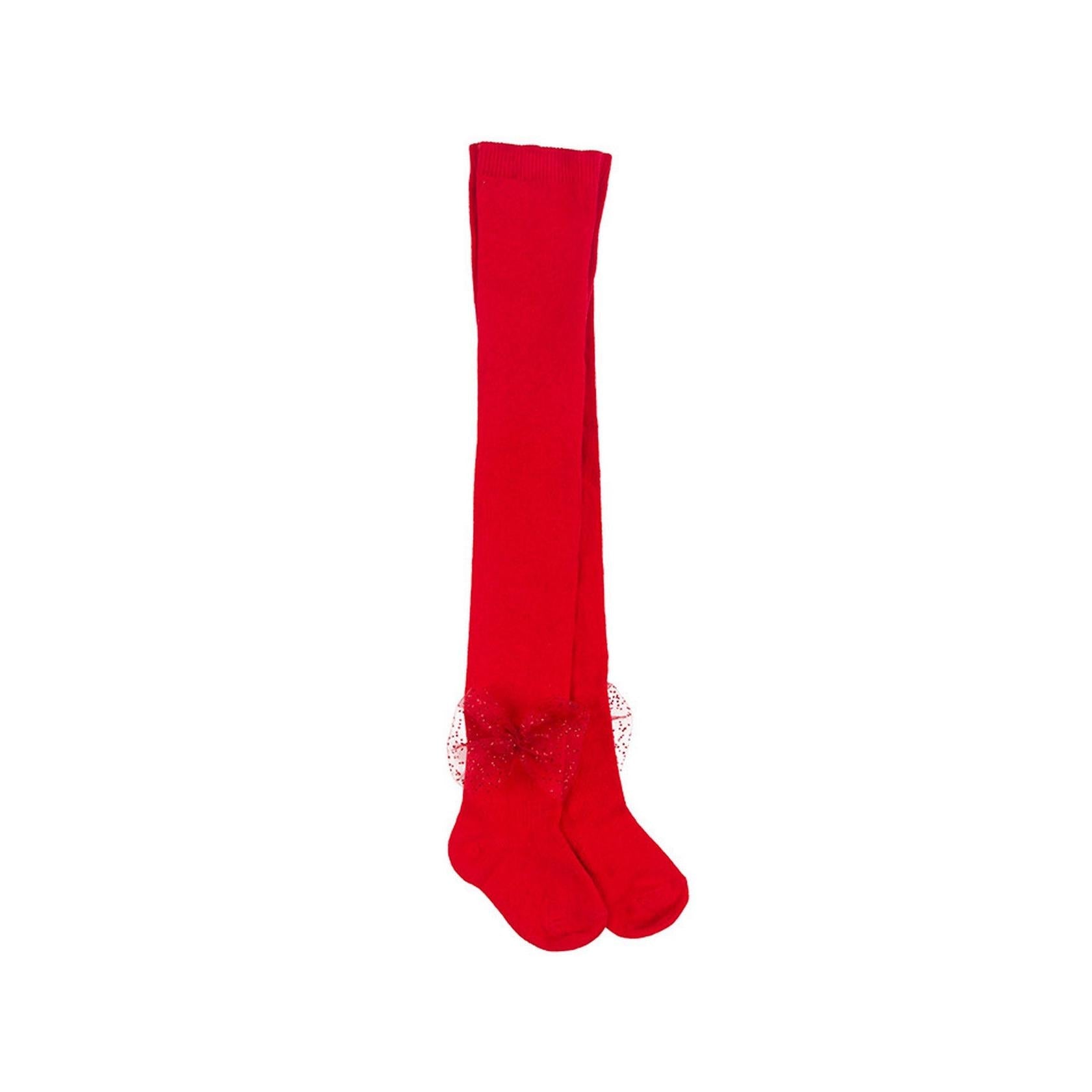 Collants Avec Nœud À Paillettes Rouges