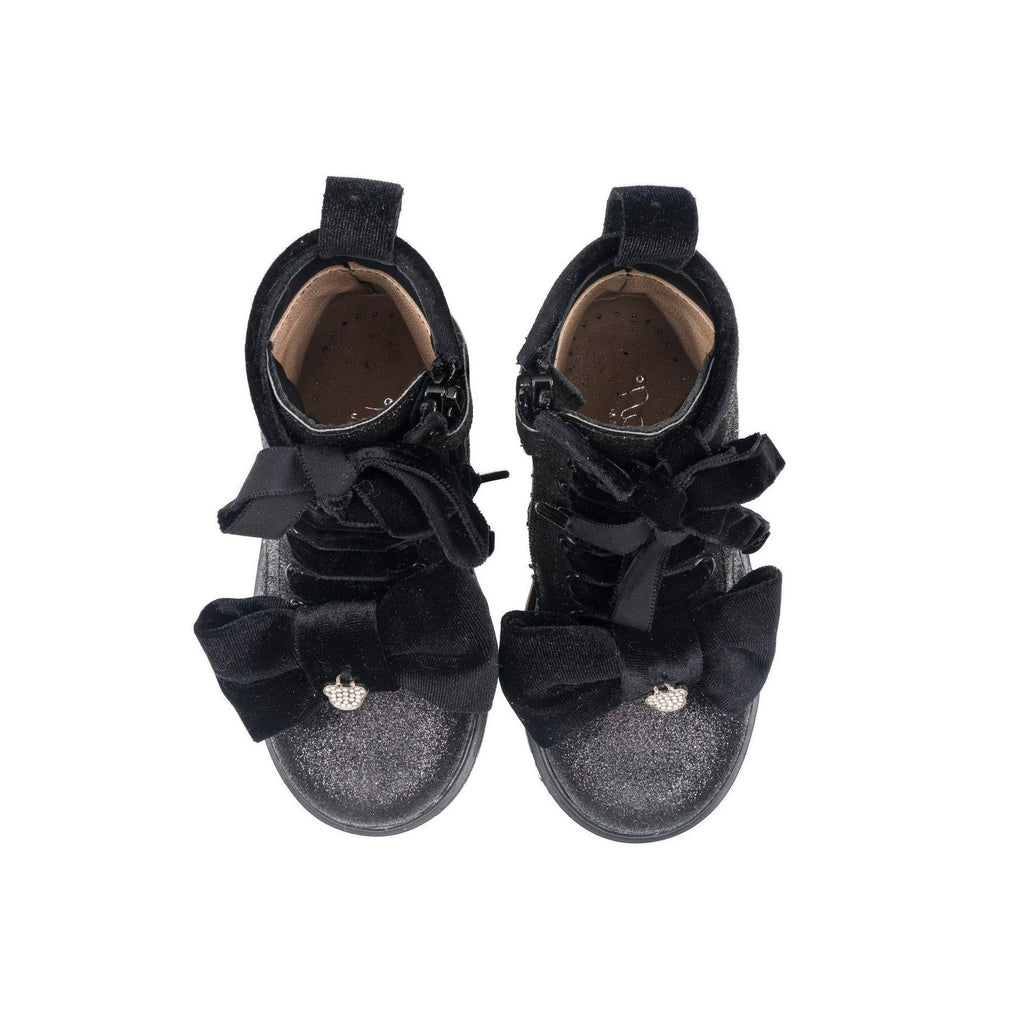 Bottines En Velours Noir