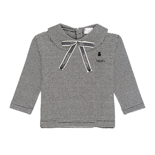 T-Shirt Rayé À Col