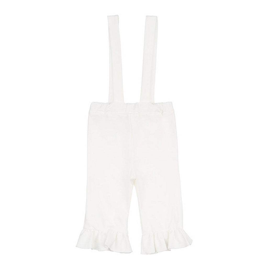 Pantalon Crème Avec Bretelles