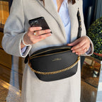 Sac Bandoulière Banane Luxe Ibiza - Noir