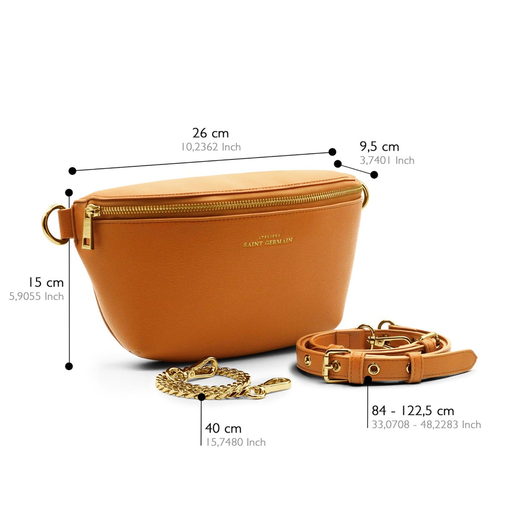 Sac Bandoulière Banane Ibiza - Camel