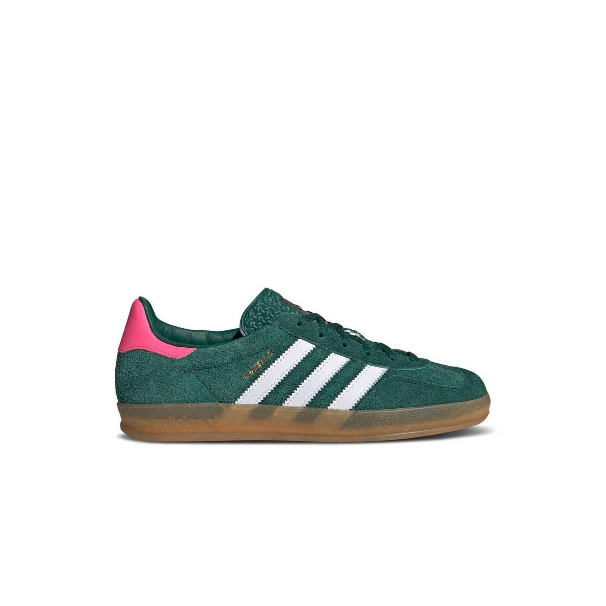 Baskets Gazelle Indoor Collegiate Green Lucid Pink (W) - Vert