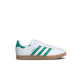 Baskets Gazelle White Bold Green Gum - Blanc