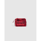 IKKS - Sac Boxy The Lover Effet Pony Zèbre Noir Et Rouge - Vermillon