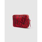 IKKS - Sac Boxy The Lover Effet Pony Zèbre Noir Et Rouge - Vermillon