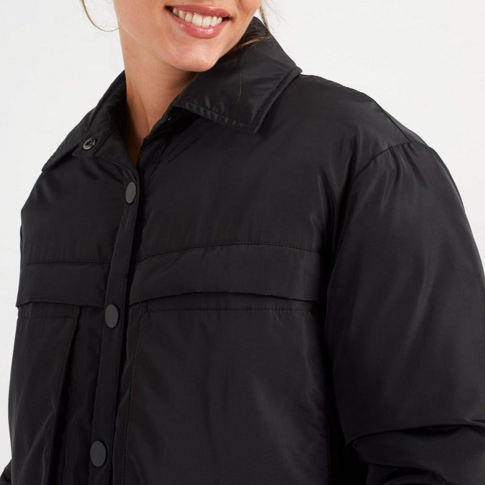 IKKS - Doudoune Longue Noire Avec Maxi Poches I.Code - Noir