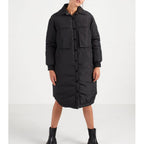 IKKS - Doudoune Longue Noire Avec Maxi Poches I.Code - Noir
