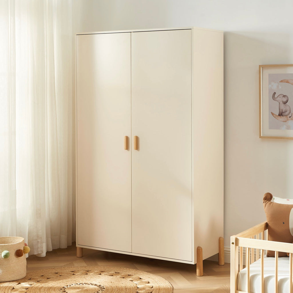 Ilio - Armoire Enfant 2 Portes - Beige