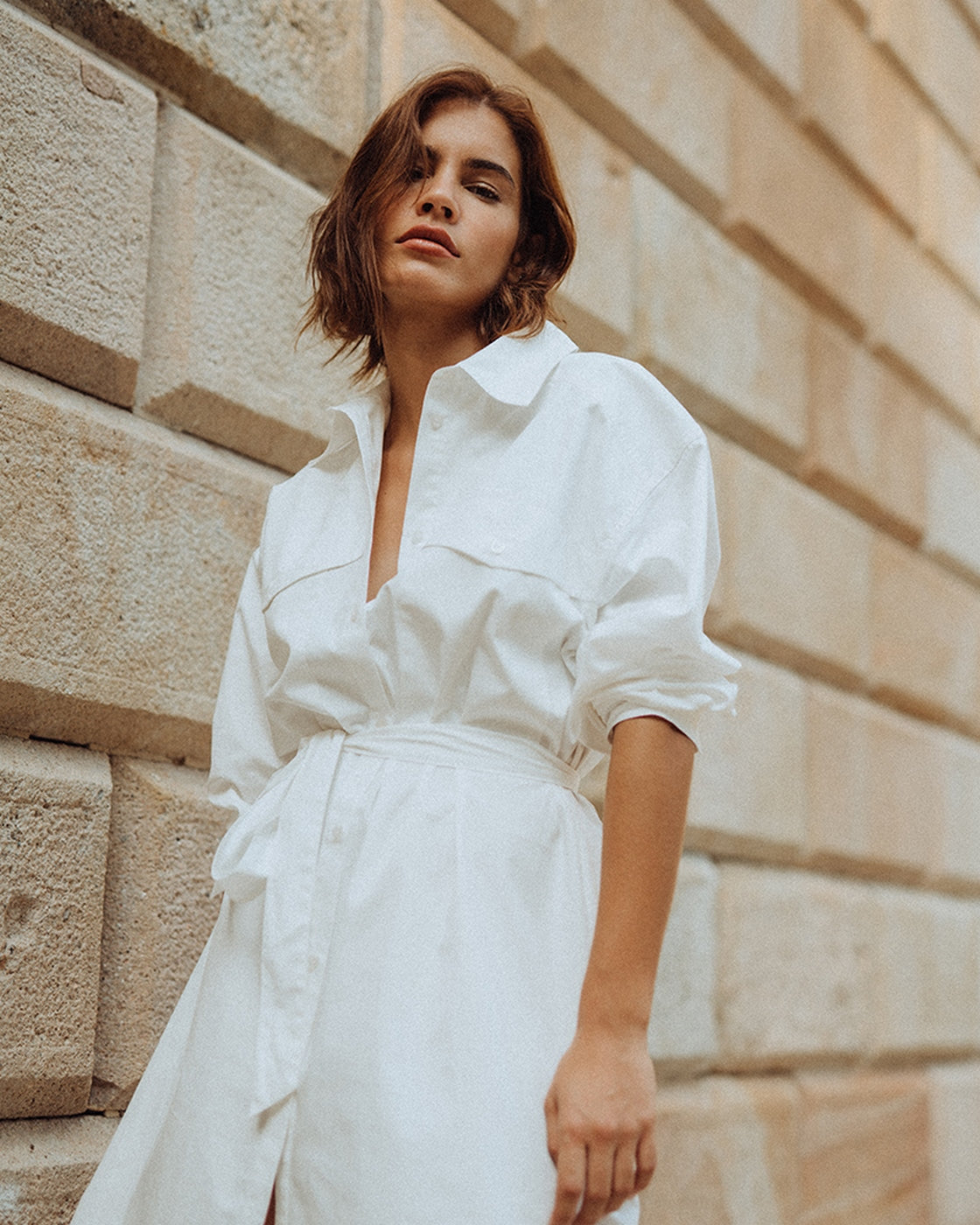 Robe Courte Imaya - Ecru