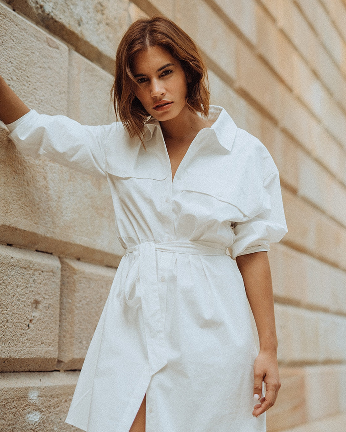 Robe Courte Imaya - Ecru