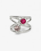 Bague Love Rosa Plata
