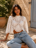 Blouse Butterfly - Blanc