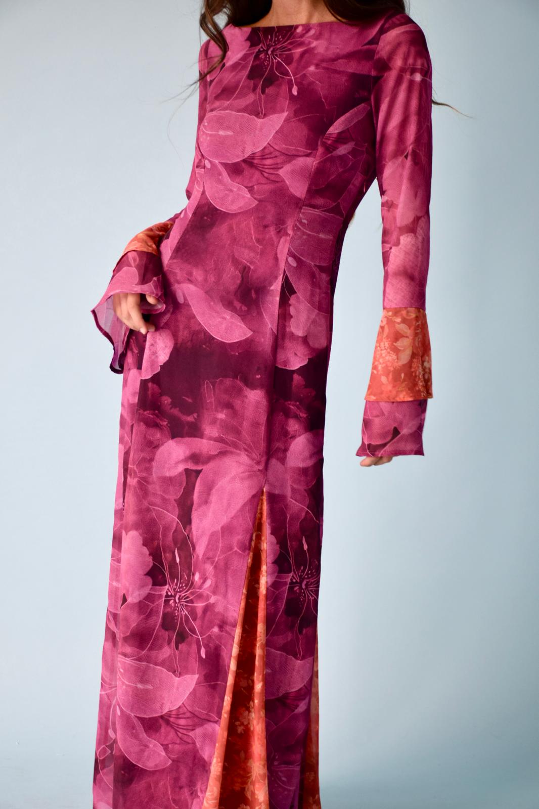 Robe Camila Bordeaux