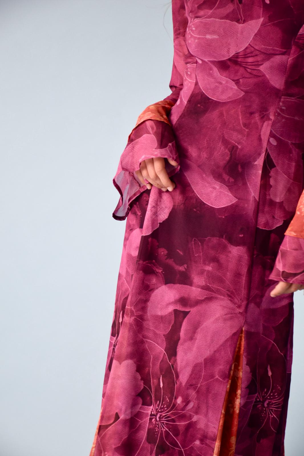 Robe Camila Bordeaux