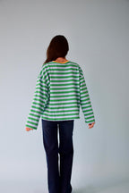 T-Shirt Núria Vert Et Bleu