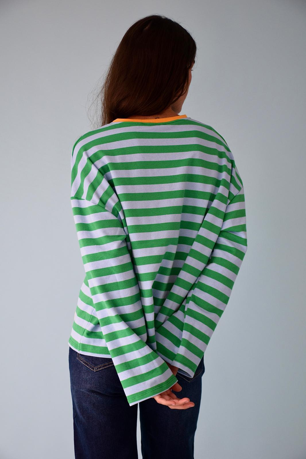 T-Shirt Núria Vert Et Bleu