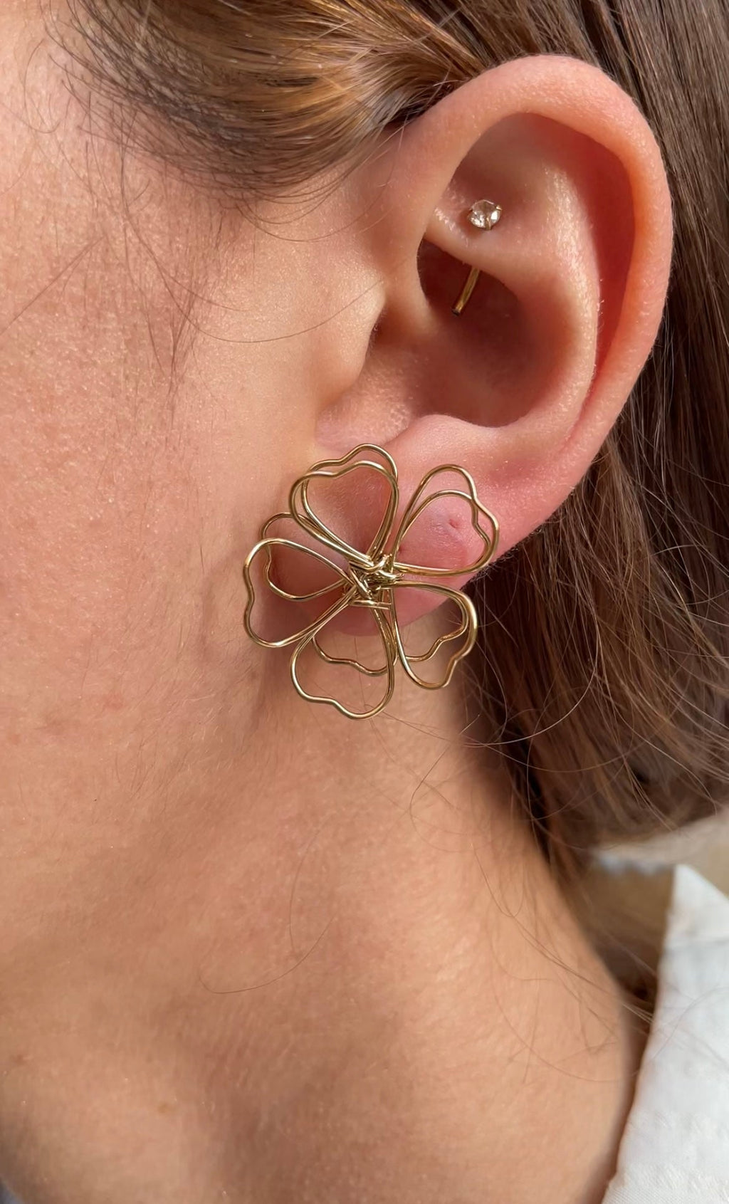 Boucles D'Oreilles Dainty Flower