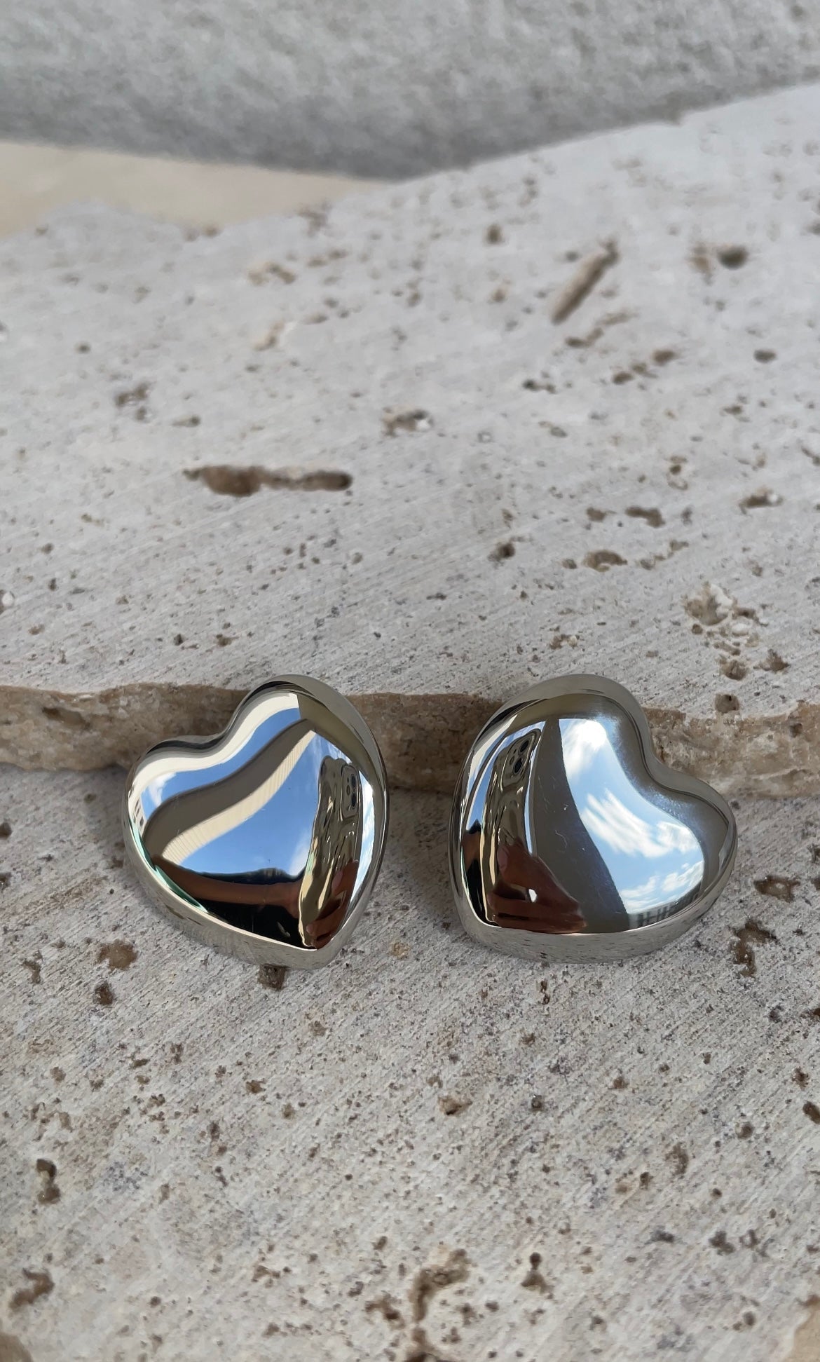 Boucles D'Oreilles Plain Heart