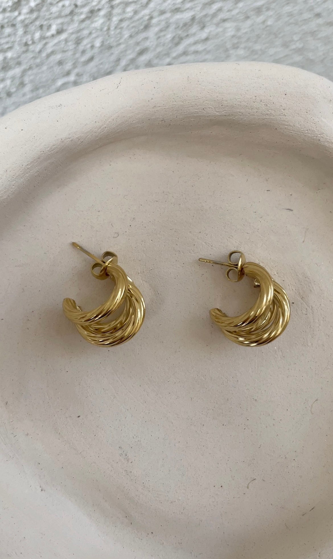 Boucles D'Oreilles Mini Striped Illusion