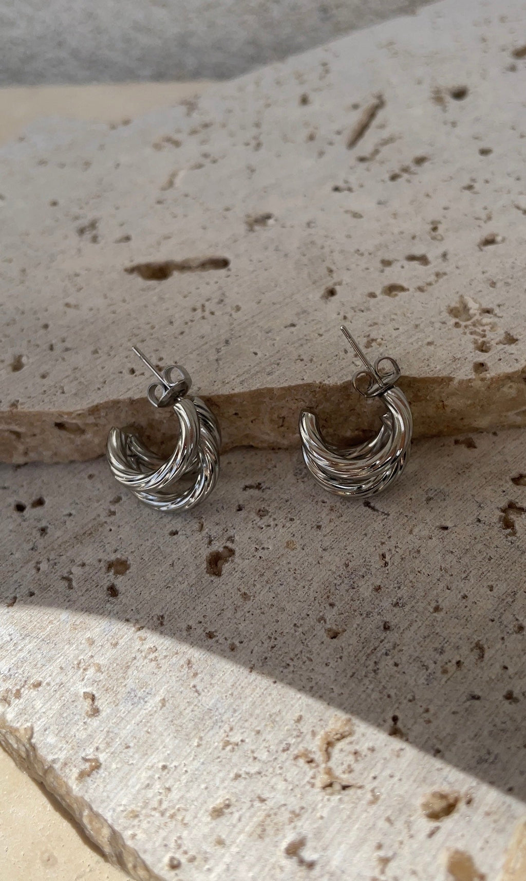 Boucles D'Oreilles Mini Striped Illusion