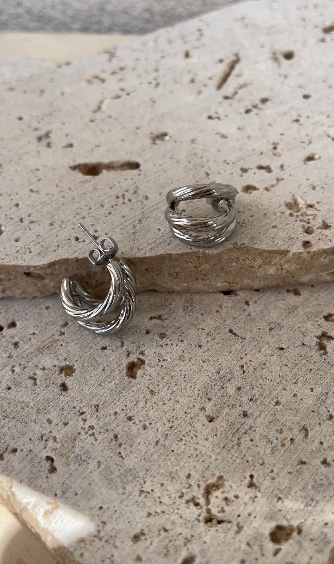 Boucles D'Oreilles Mini Striped Illusion