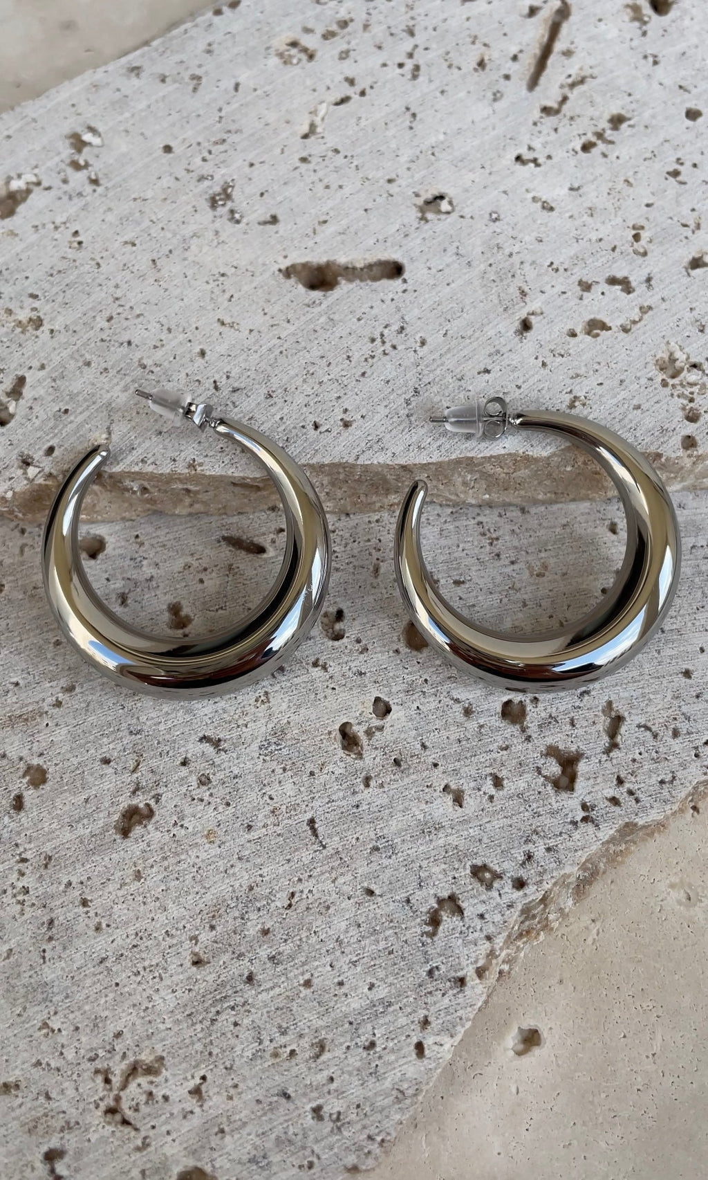 Boucles D'Oreilles Moon Hoops