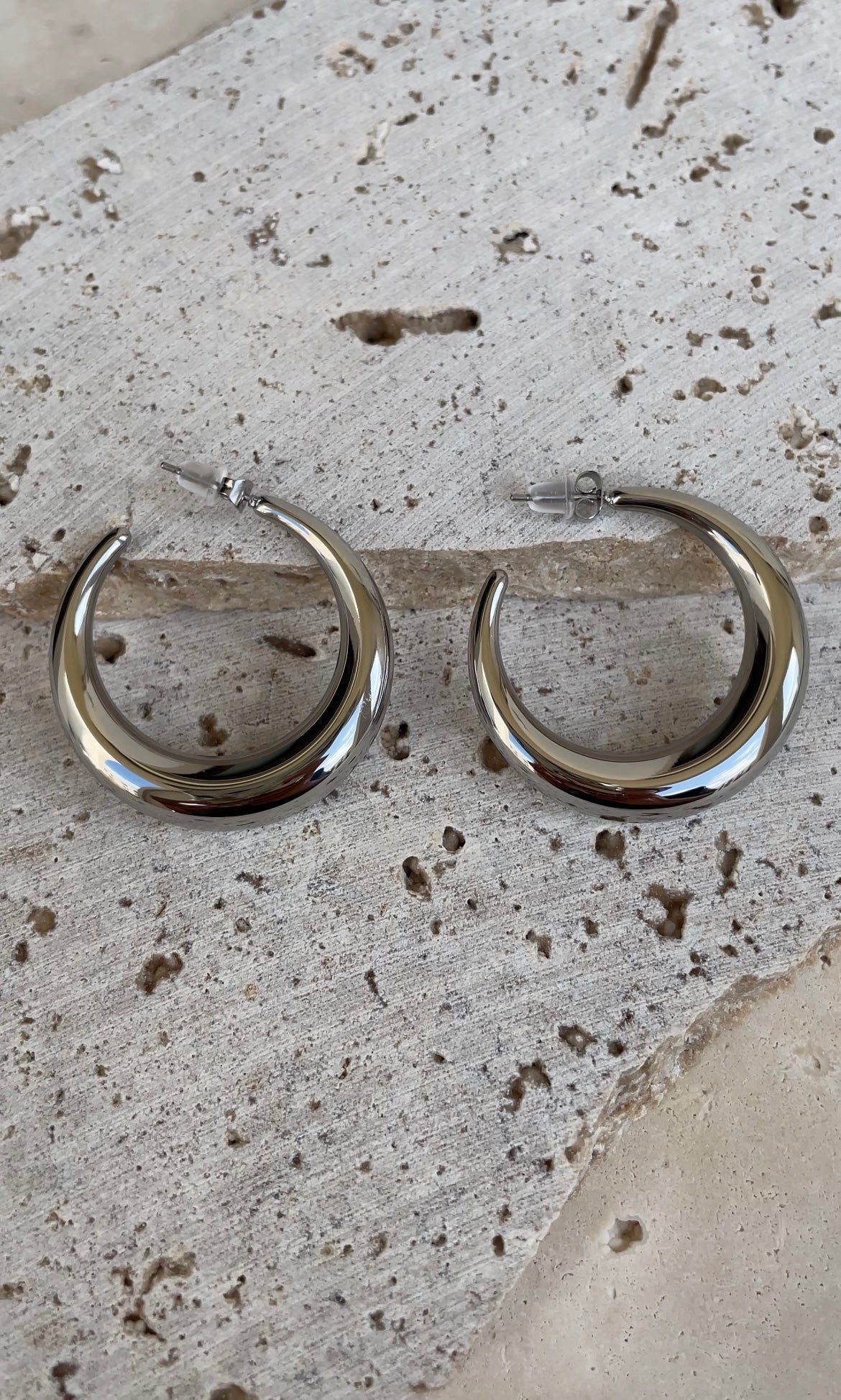 Boucles D'Oreilles Moon Hoops
