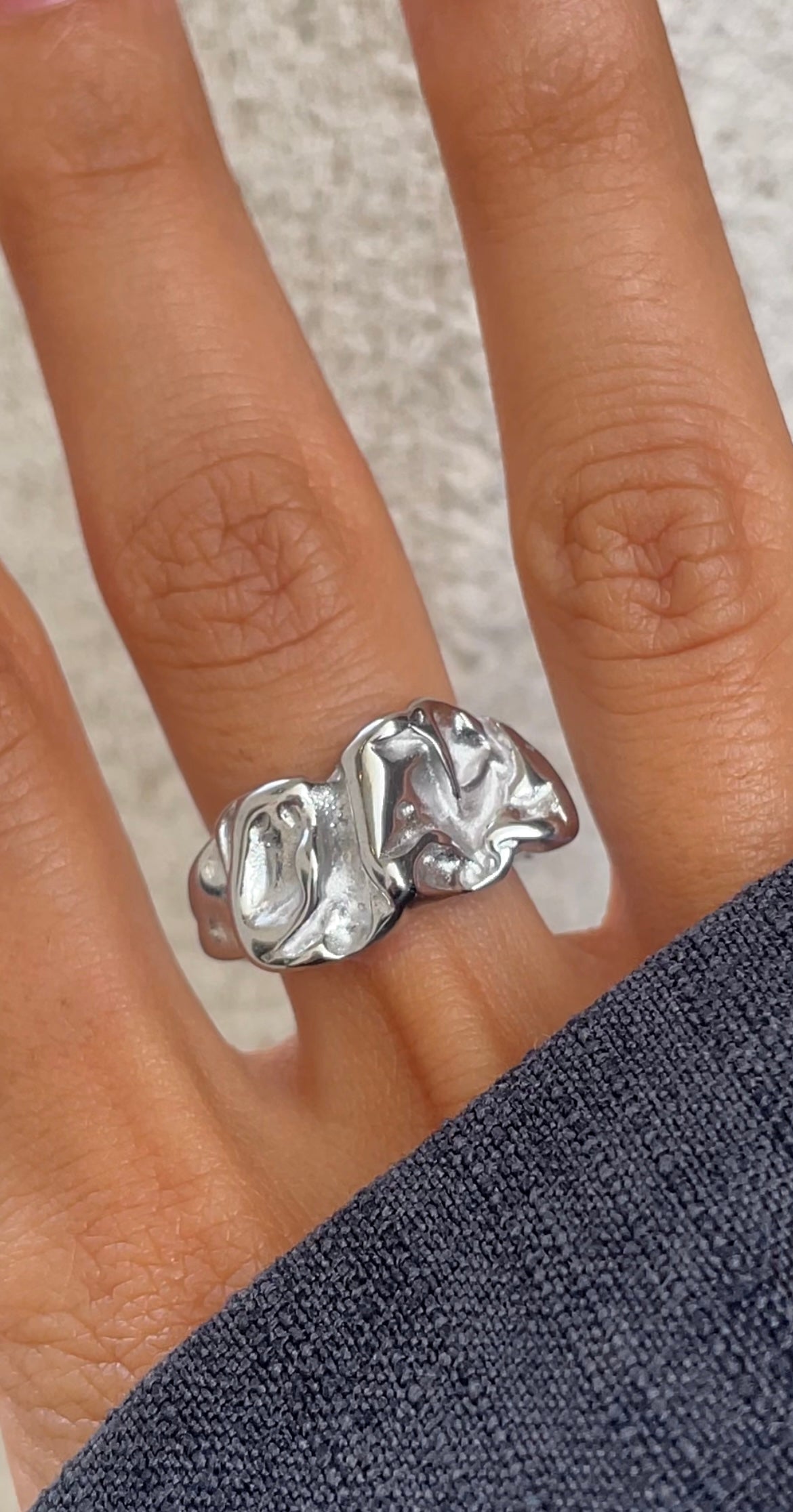 Bague Textured