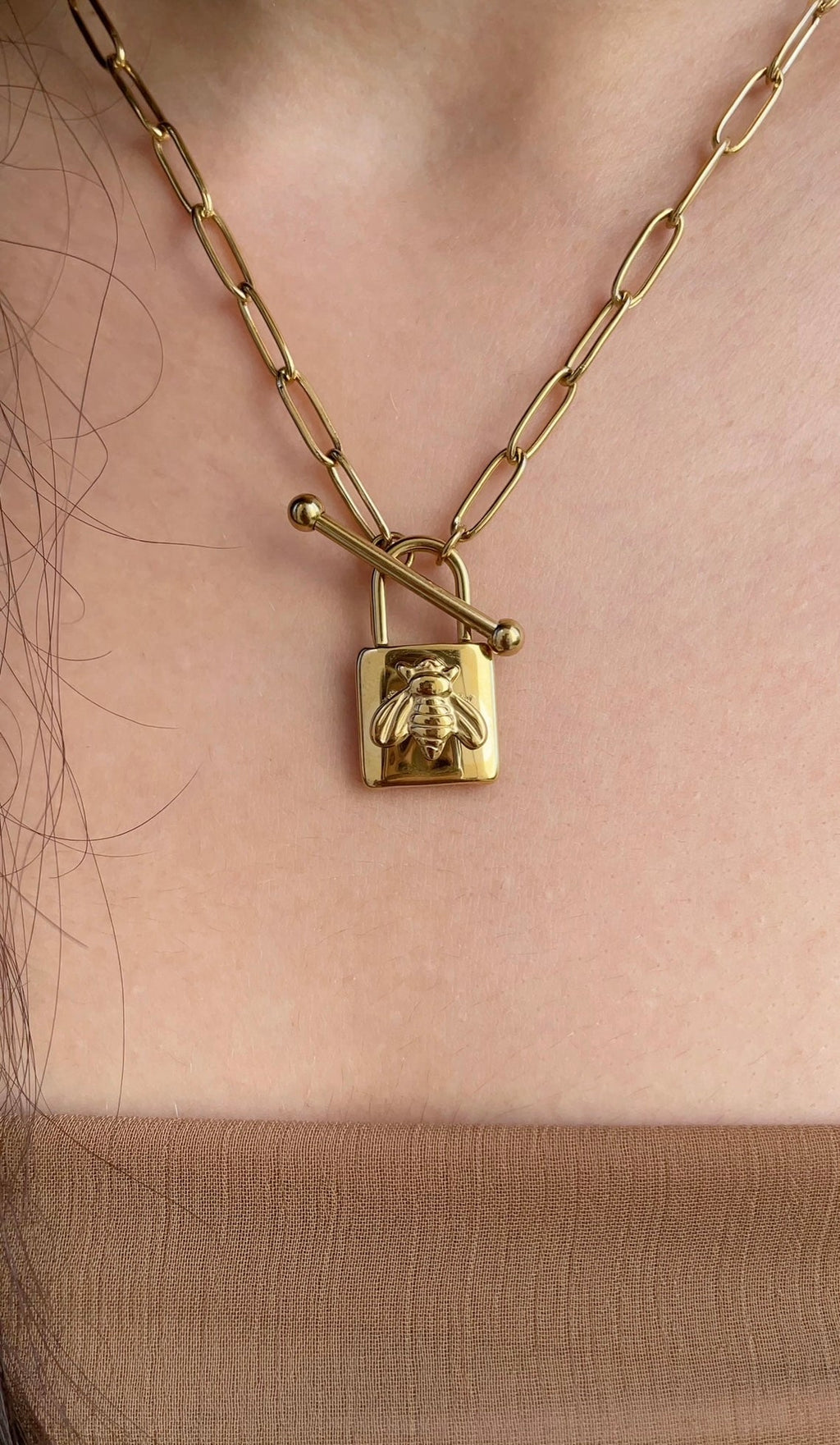 Collier Locked Bee