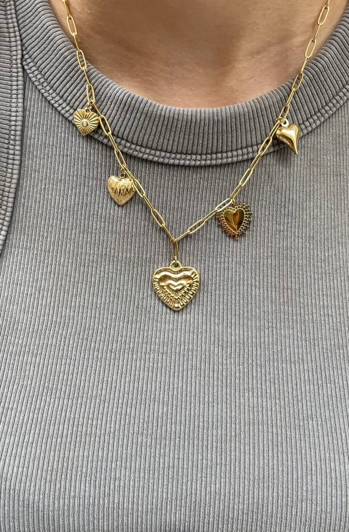 Collier Multiple Heart